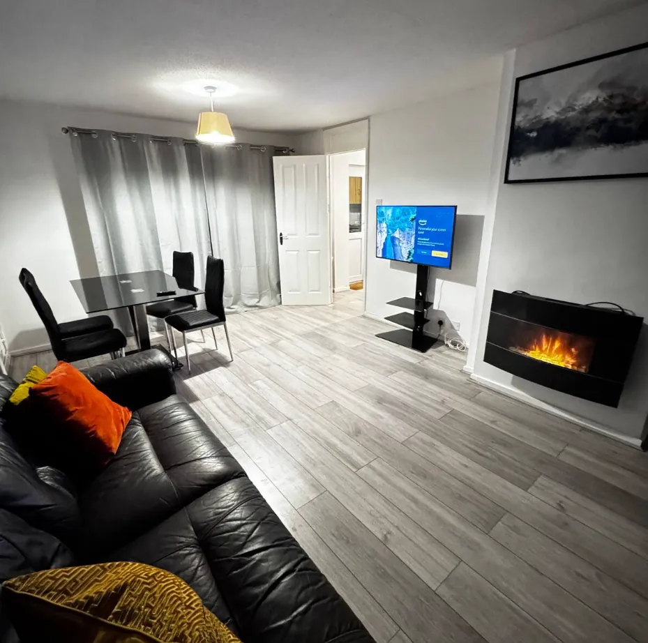 Furnished living area at Dunlop Close